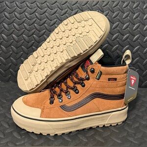 Vans Sk8-Hi MTE-2 Primaloft Brown Black Hiking Trail Winter Boots Mens Size 8